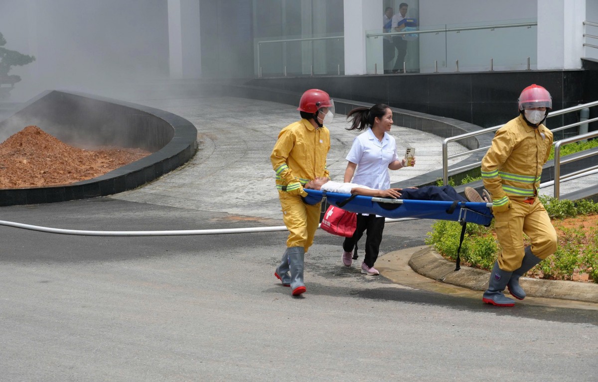 PC Yên Bái huấn luyện nghiệp vụ, thực tập phương án phòng cháy chữa cháy năm 2025