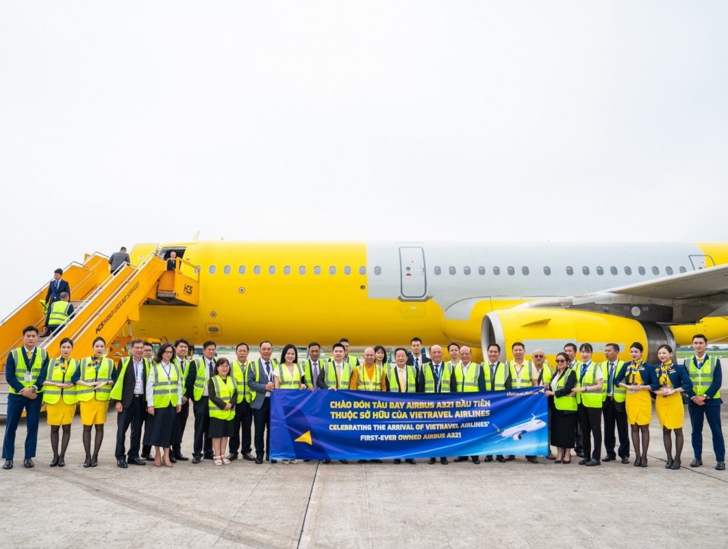 Vietravel Airlines đón máy bay Airbus A321 đầu tiên thuộc quyền sở hữu của hãng
