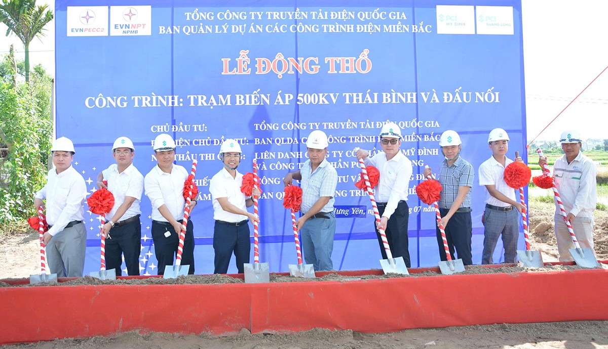 Triển khai thi công dự án Trạm biến áp 500kV Thái Bình và đường dây đấu nối