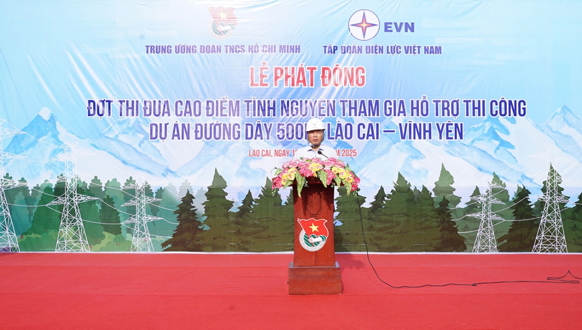 Phát động thi đua tình nguyện hỗ trợ thi công đường dây 500kV Lào Cai - Vĩnh Yên