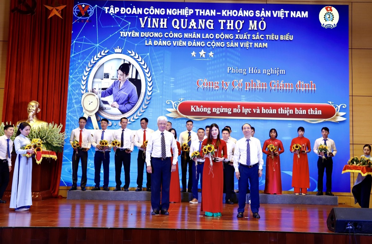 Vinh danh thợ mỏ tiêu biểu Nguyễn Thái Hà - Công ty Cổ phần Giám định - Vinacomin