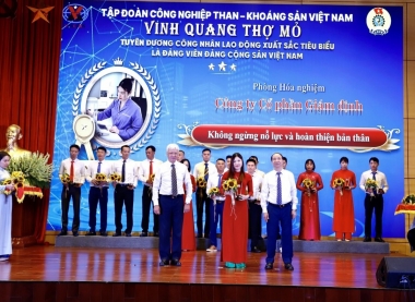 Vinh danh thợ mỏ tiêu biểu Nguyễn Thái Hà - Công ty Cổ phần Giám định - Vinacomin
