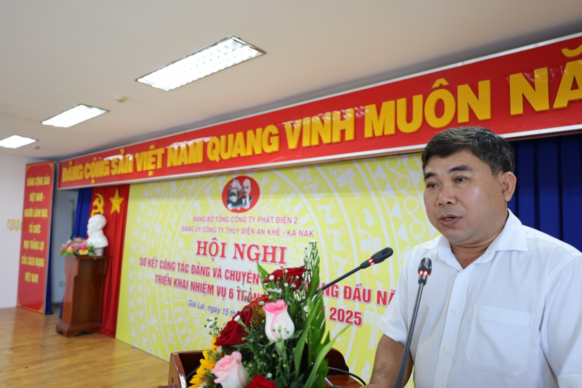 Thủy điện An Khê - Ka Nak sơ kết công tác Đảng và chuyên môn 6 tháng đầu năm, nhiệm vụ 6 tháng cuối năm 2025