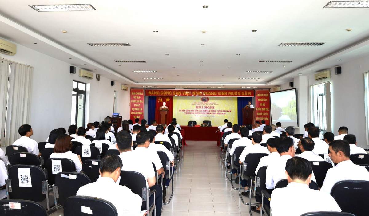 Thủy điện An Khê - Ka Nak sơ kết công tác Đảng và chuyên môn 6 tháng đầu năm, nhiệm vụ 6 tháng cuối năm 2025