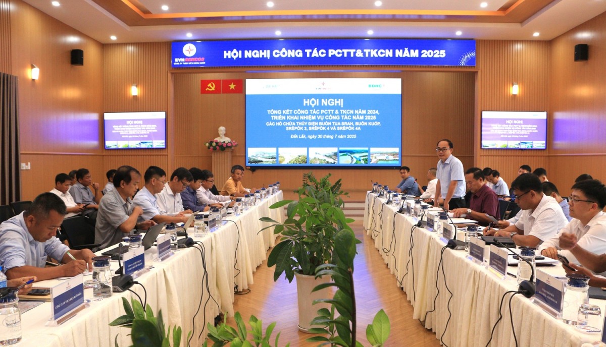Hội nghị bàn phối hợp vận hành, điều tiết hồ chứa thủy điện trên lưu vực sông Sêrêpốk