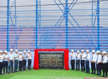 Than Hòn Gai gắn biển công trình ‘Hệ thống xử lý bụi Cụm bến số 3 - Cảng Làng Khánh’