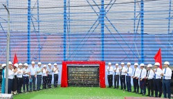 Than Hòn Gai gắn biển công trình ‘Hệ thống xử lý bụi Cụm bến số 3 - Cảng Làng Khánh’