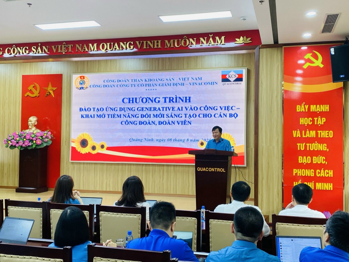 Quacontrol triển khai ứng dụng Generative AI trong hoạt động công đoàn và tổng kết Tháng thi đua cao điểm về an toàn, vệ sinh lao động