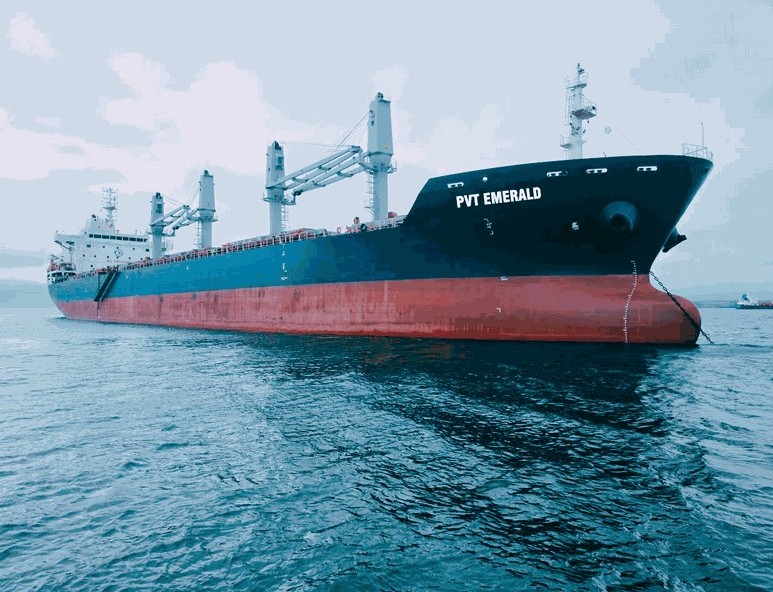 Tiếp nhận tàu PVT Emerald - PVTrans tiếp tục chiến lược trẻ hóa và đa dạng đội tàu