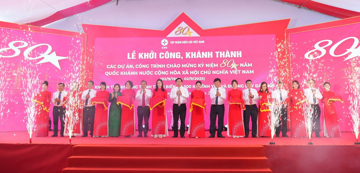 Khánh thành công trình Trạm biến áp 500kV Vĩnh Yên và đường dây đấu nối