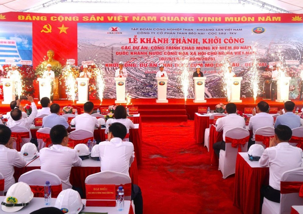 TKV khởi công 5 dự án, công trình trọng điểm trong ngày 19/8/2025