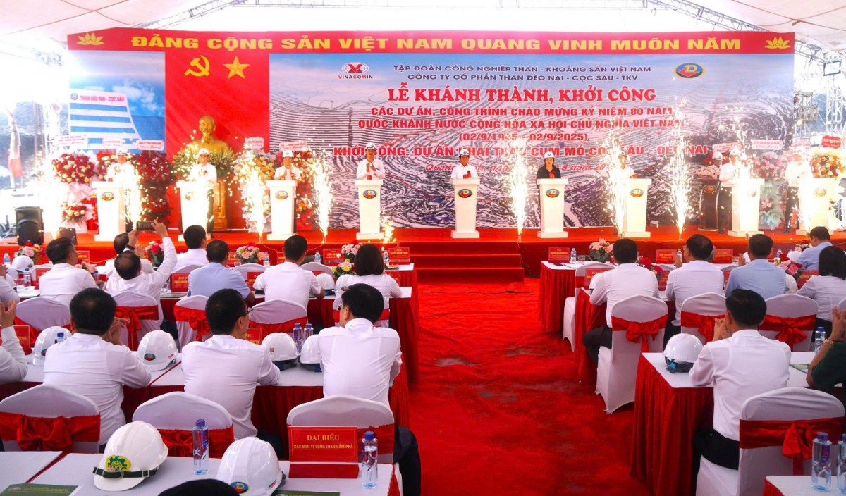 TKV khởi công 5 dự án, công trình trọng điểm trong ngày 19/8/2025