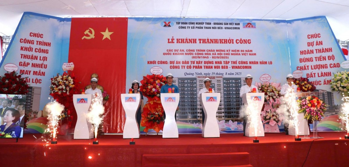 TKV khởi công 5 dự án, công trình trọng điểm trong ngày 19/8/2025
