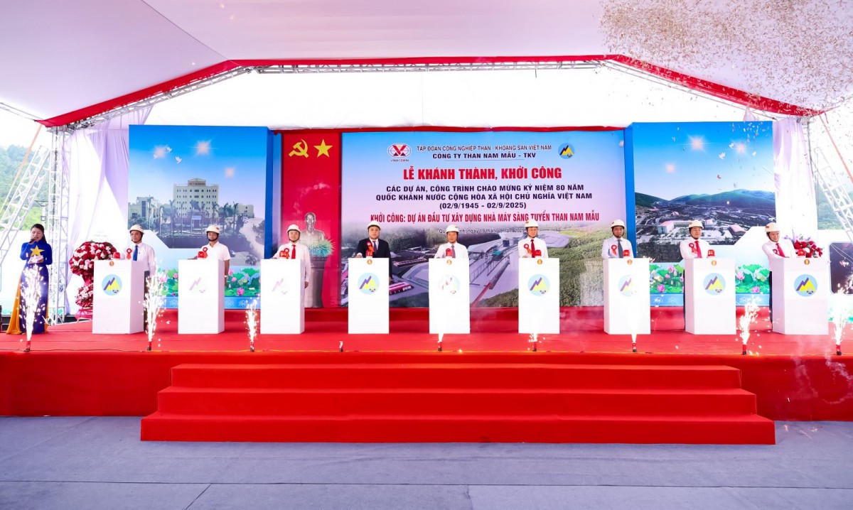 TKV khởi công 5 dự án, công trình trọng điểm trong ngày 19/8/2025