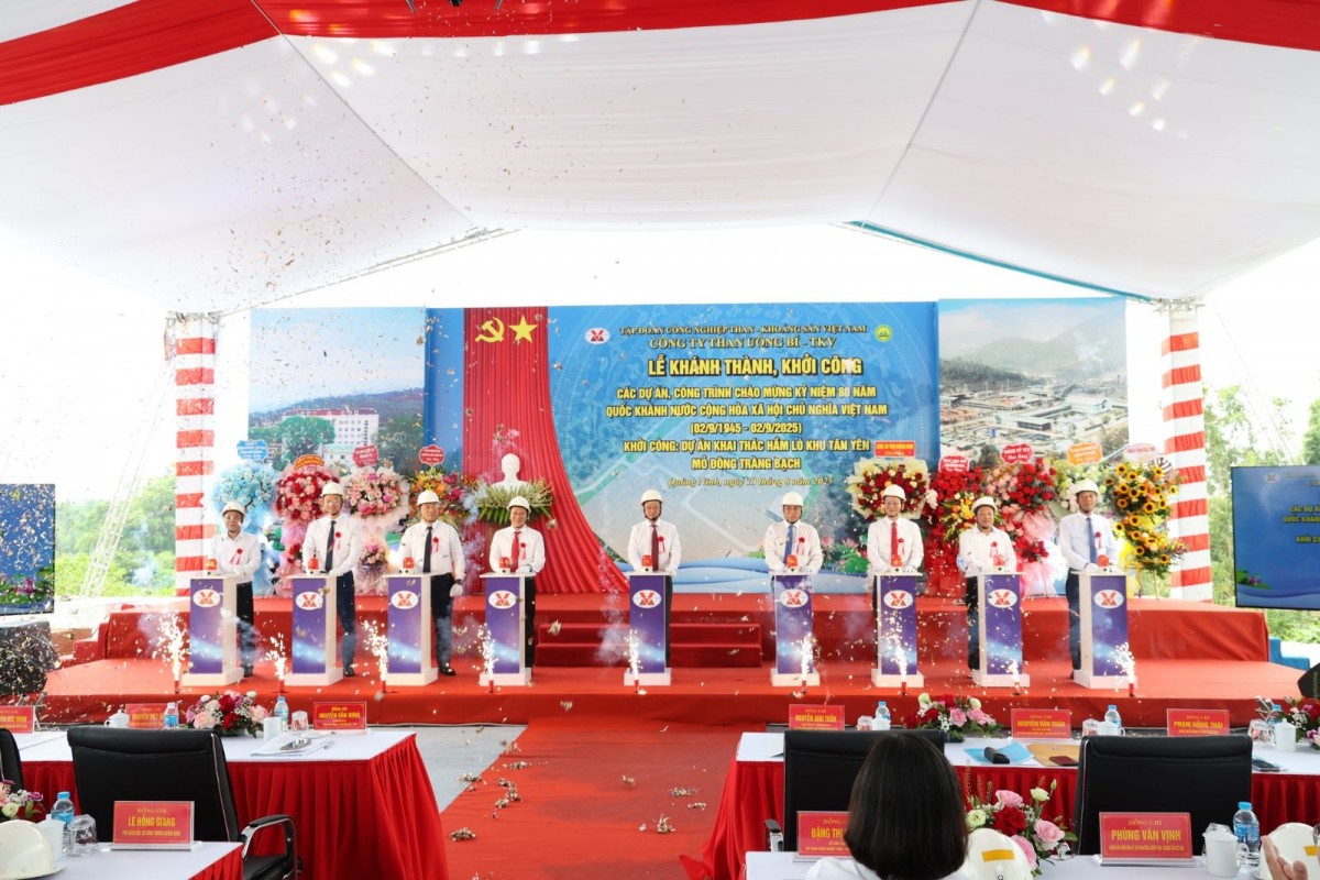 TKV khởi công 5 dự án, công trình trọng điểm trong ngày 19/8/2025