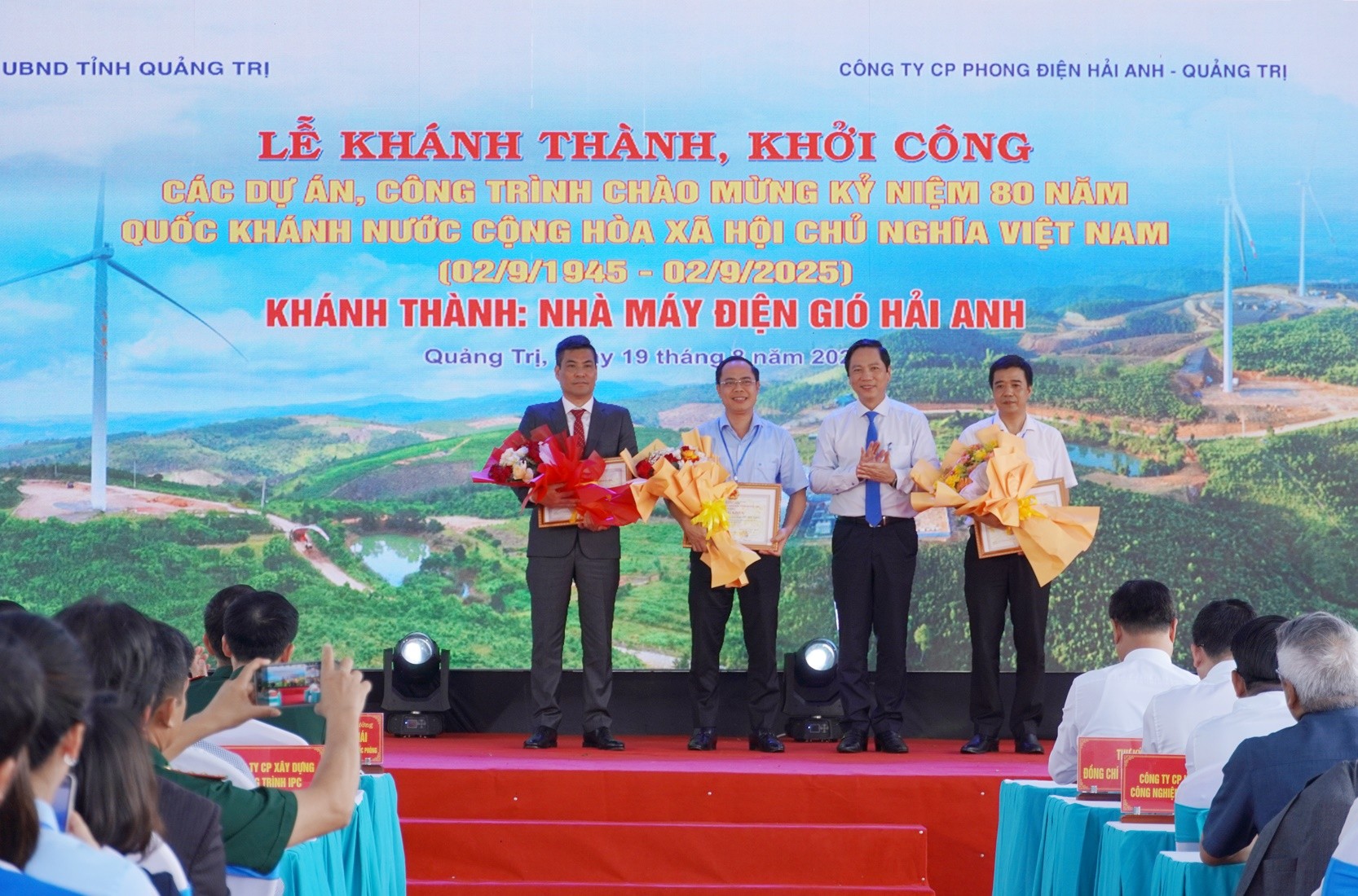 Khánh thành và vận hành thương mại (COD) dự án điện gió Hải Anh (tỉnh Quảng Trị)