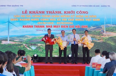 Khánh thành và vận hành thương mại (COD) dự án điện gió Hải Anh (tỉnh Quảng Trị)