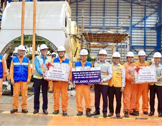 EVNGENCO3 động viên người lao động tham gia đại tu tổ máy 1 Nhiệt điện Mông Dương 1
