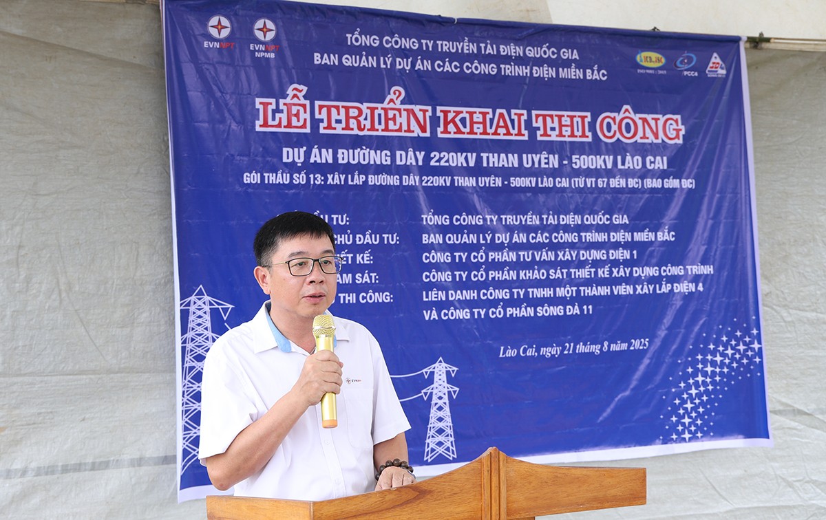 Triển khai thi công dự án đường dây 220kV Than Uyên - Lào Cai