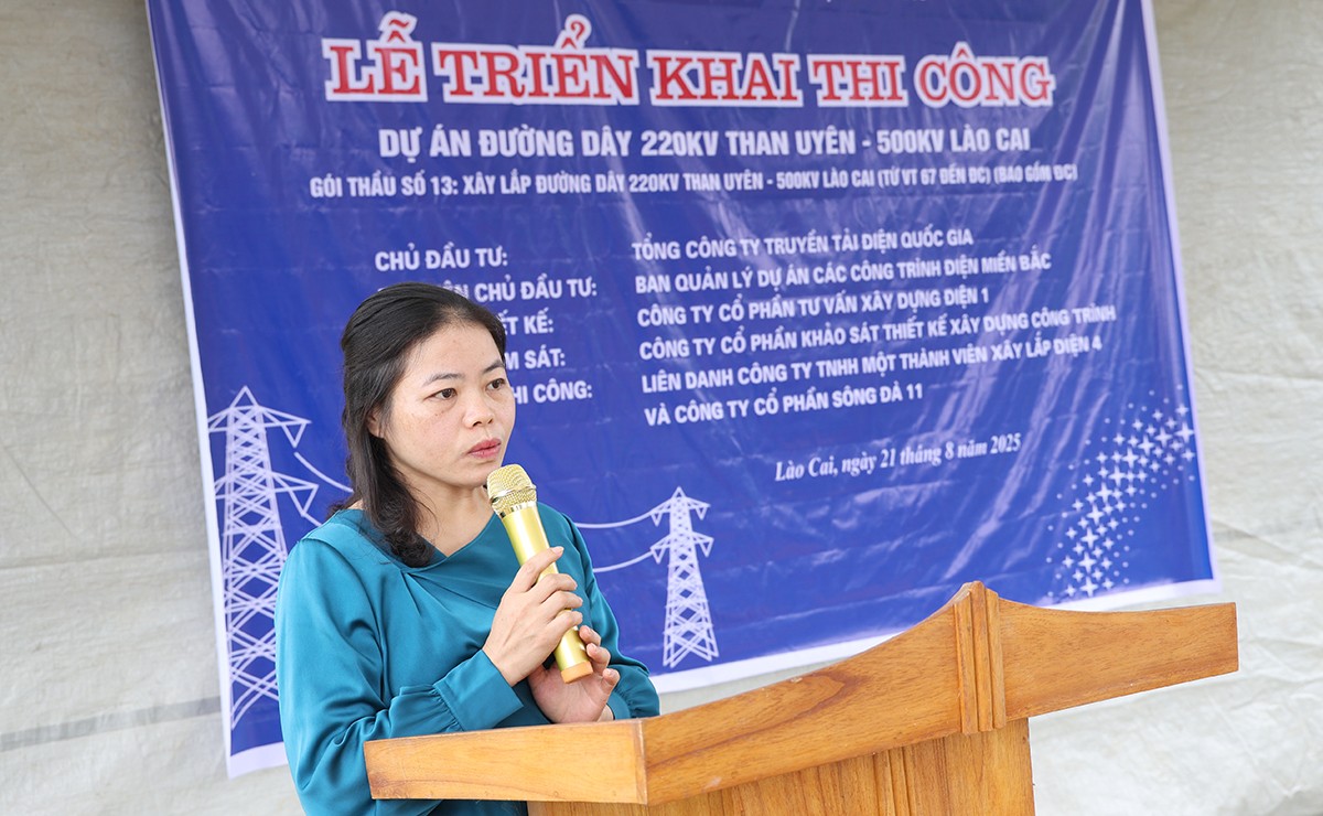 Triển khai thi công dự án đường dây 220kV Than Uyên - Lào Cai