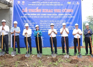 Triển khai thi công dự án đường dây 220kV Than Uyên - Lào Cai