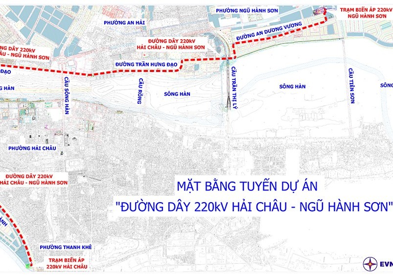 Chấp thuận chủ trương đầu tư dự án đường dây 220kV Hải Châu - Ngũ Hành Sơn
