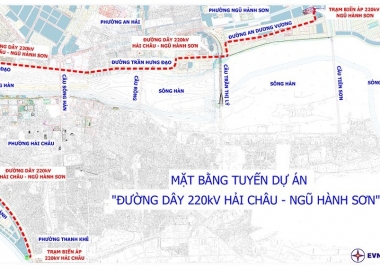Chấp thuận chủ trương đầu tư dự án đường dây 220kV Hải Châu - Ngũ Hành Sơn