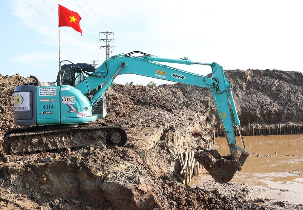 Tình hình thi công dự án đường dây 500kV Hải Phòng - Thái Bình