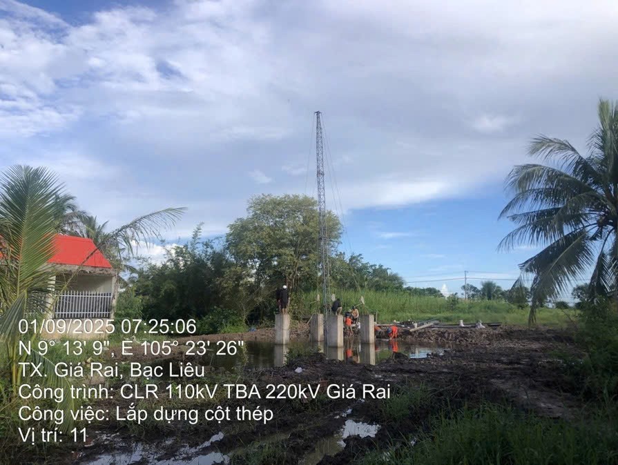 Hơn 800 người lao động làm việc trên các công trình điện của EVNSPC dịp Quốc khánh 2/9