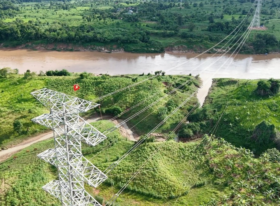 T&T Group hoàn thành đường dây truyền tải Nhà máy điện gió Savan 1 (Lào) về Việt Nam