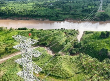 T&T Group hoàn thành đường dây truyền tải Nhà máy điện gió Savan 1 (Lào) về Việt Nam