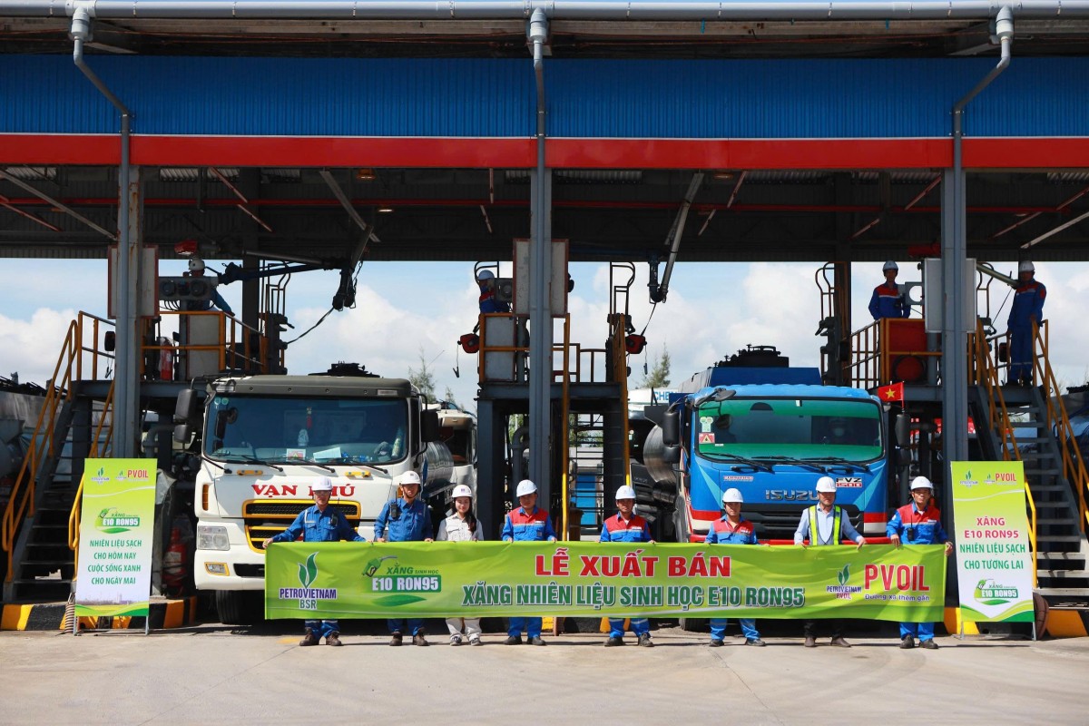 BSR xuất bán lô xăng sinh học E10 RON95 đầu tiên tại miền Trung