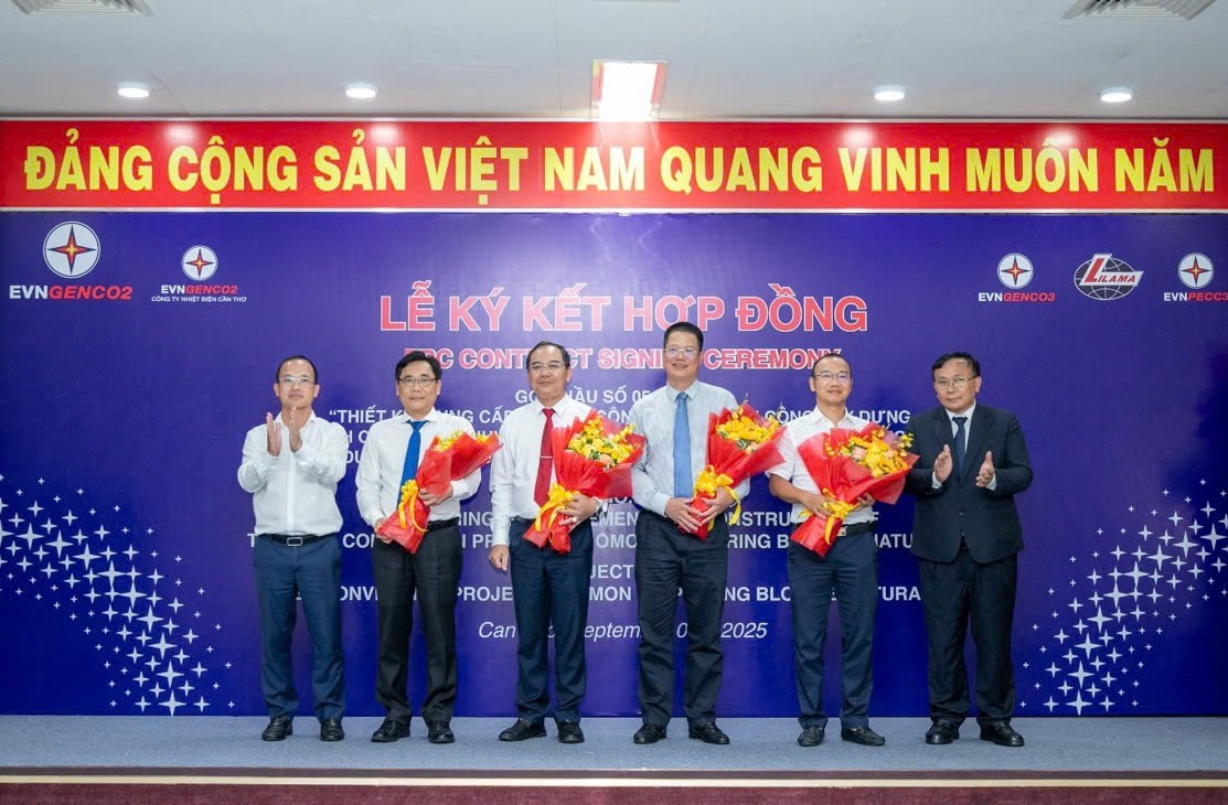 Ký hợp đồng EPC dự án chuyển đổi nhiên liệu Nhà máy Nhiệt điện Ô Môn 1 sử dụng khí Lô B
