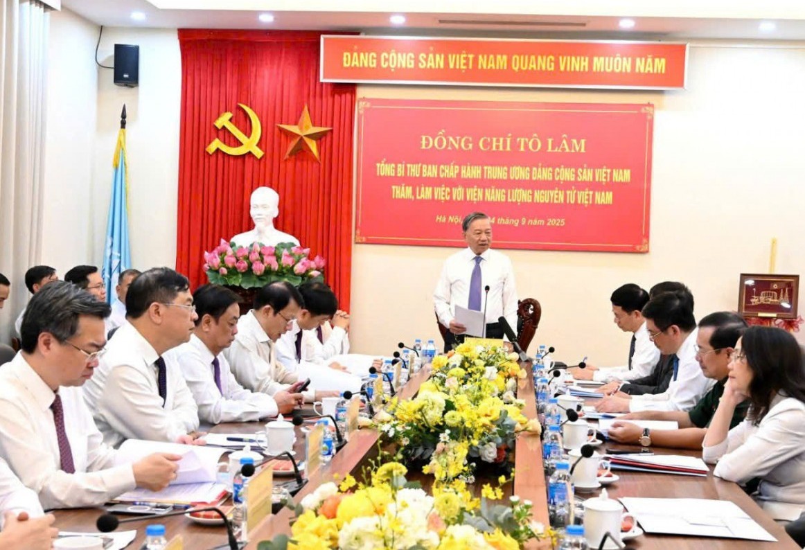 Kết luận của Tổng Bí thư tại buổi làm việc với Viện Năng lượng Nguyên tử Việt Nam