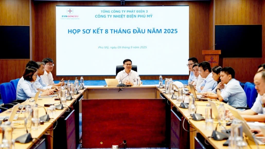 Kết quả hoạt động sản xuất của Công ty Nhiệt điện Phú Mỹ 8 tháng đầu năm 2025