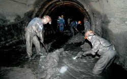 Tiến độ mặt bằng hệ thống cốt giếng dự án hầm lò mức -150 mỏ Mạo Khê