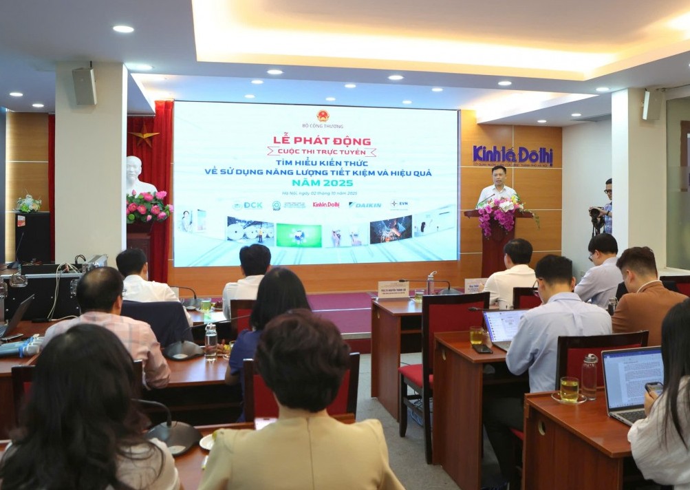 Phát động cuộc thi trực tuyến ‘Tìm hiểu kiến thức về sử dụng năng lượng tiết kiệm, hiệu quả 2025’