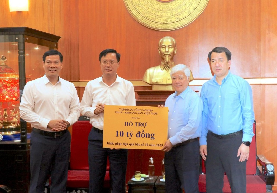 TKV ủng hộ 10 tỷ đồng khắc phục hậu quả bão số 10 (Bualoi)
