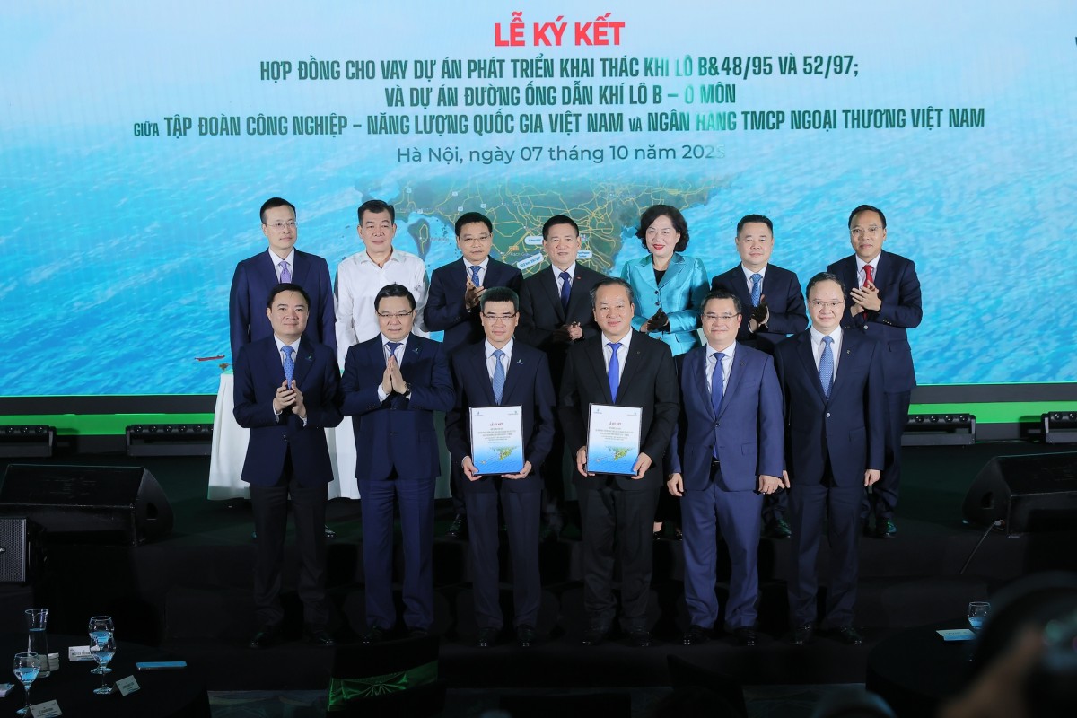 Ký hợp đồng tín dụng cho dự án khai thác khí, đường ống dẫn khí Lô B - Ô Môn