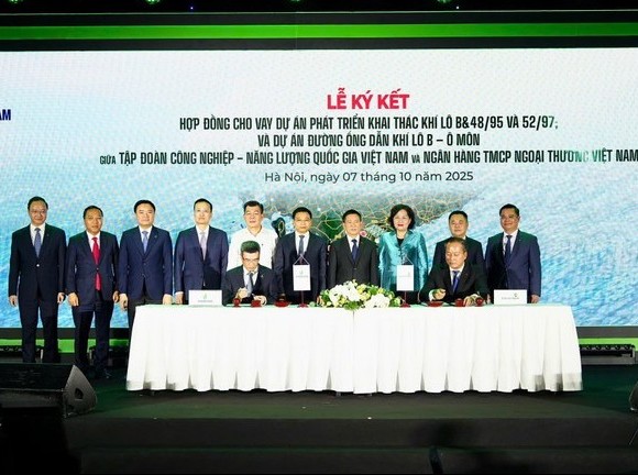 Ký hợp đồng tín dụng cho dự án khai thác khí, đường ống dẫn khí Lô B - Ô Môn