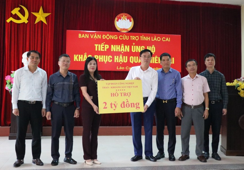 TKV ủng hộ 10 tỷ đồng hỗ trợ các tỉnh miền núi phía Bắc khắc phục hậu quả thiên tai