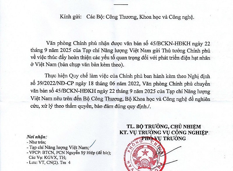 Về kiến nghị hoàn thiện các yếu tố quan trọng để phát triển điện hạt nhân Việt Nam