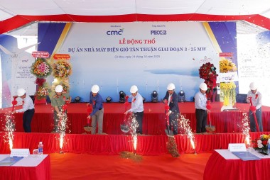 Động thổ dự án Nhà máy Điện gió Tân Thuận (giai đoạn 3)