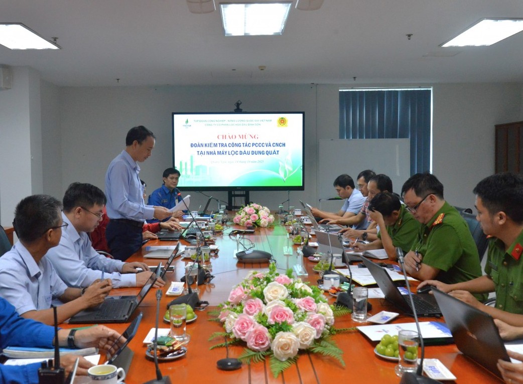 Chủ động phòng cháy chữa cháy, đảm bảo an toàn tuyệt đối cho Nhà máy Lọc dầu Dung Quất