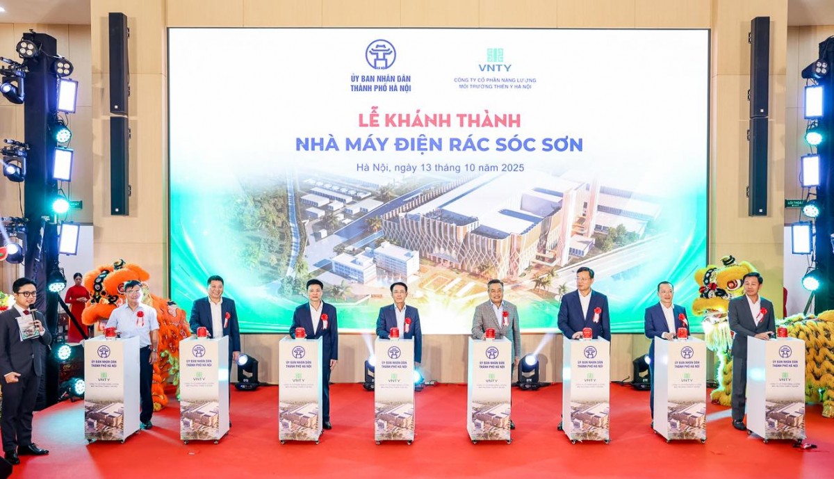 Khánh thành Nhà máy điện rác Sóc Sơn - Công suất lớn nhất Đông Nam Á