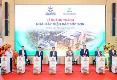 Khánh thành Nhà máy điện rác Sóc Sơn - Công suất lớn nhất Đông Nam Á
