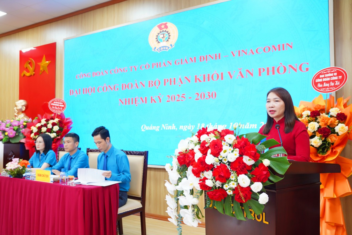 Tổ chức thành công Đại hội điểm Công đoàn bộ phận khối Văn phòng Quacontrol, nhiệm kỳ 2025-2030
