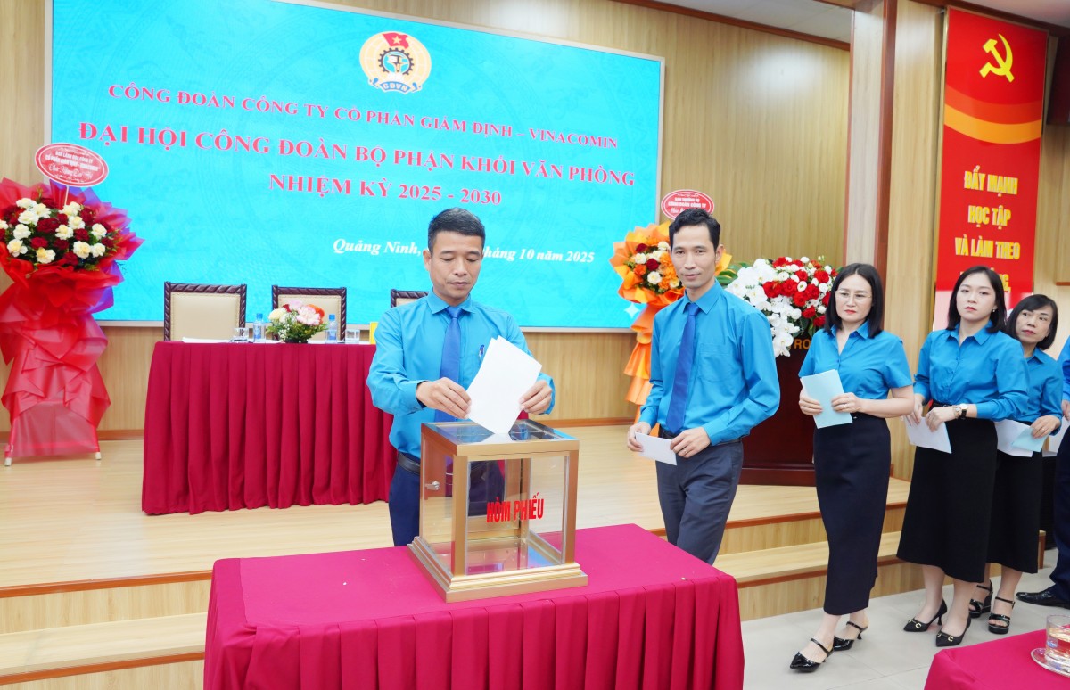 Tổ chức thành công Đại hội điểm Công đoàn bộ phận khối Văn phòng Quacontrol, nhiệm kỳ 2025-2030