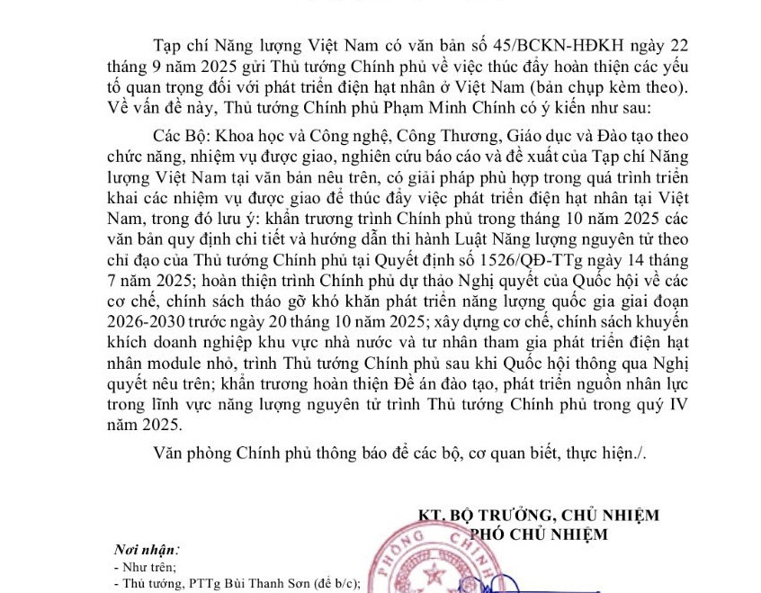 Tính cấp thiết của việc hoàn thiện các yếu tố quan trọng để phát triển điện hạt nhân Việt Nam
