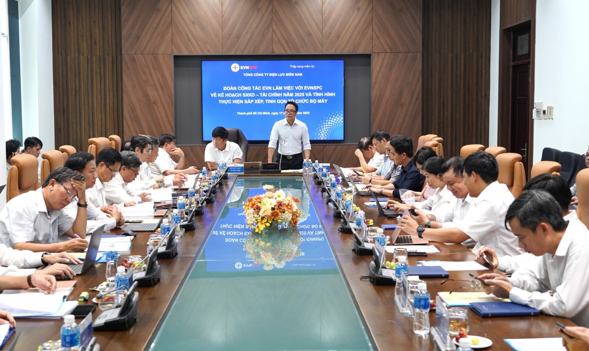 Sau thay đổi mô hình tổ chức, EVNSPC duy trì hoạt động sản xuất, kinh doanh